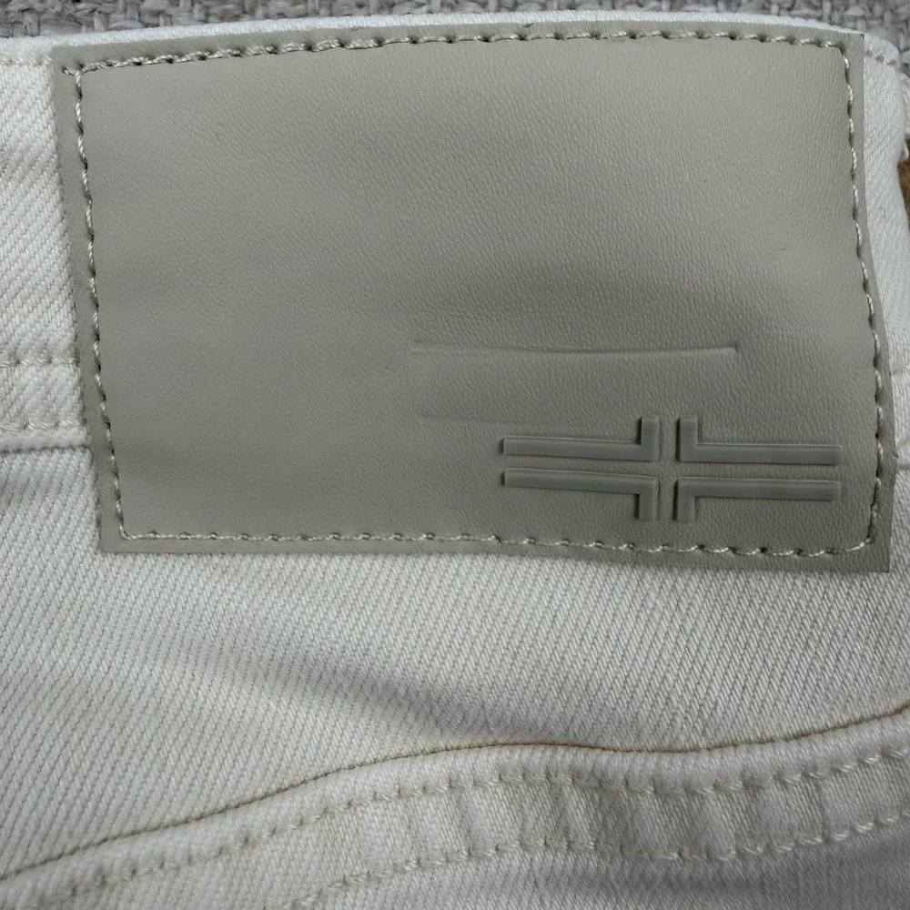 Liverpool Jeans Mens 33x32 White Kingston Modern Slim Straight Stretch Denim
